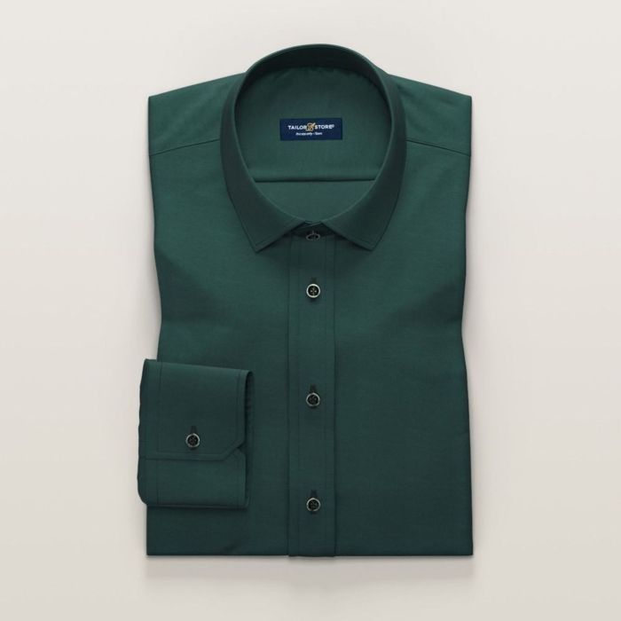 Christmas green mens dress shirt