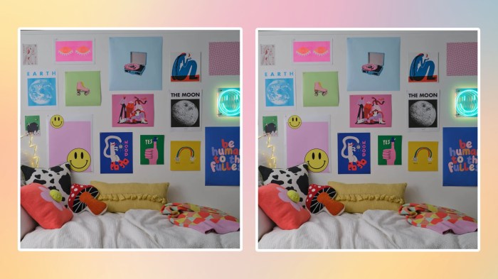 How to decorate a dorm room wall