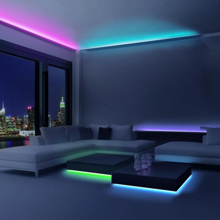 How to decorate room with led strip