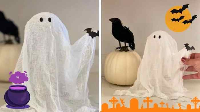 How to make a ghost decoration for halloween