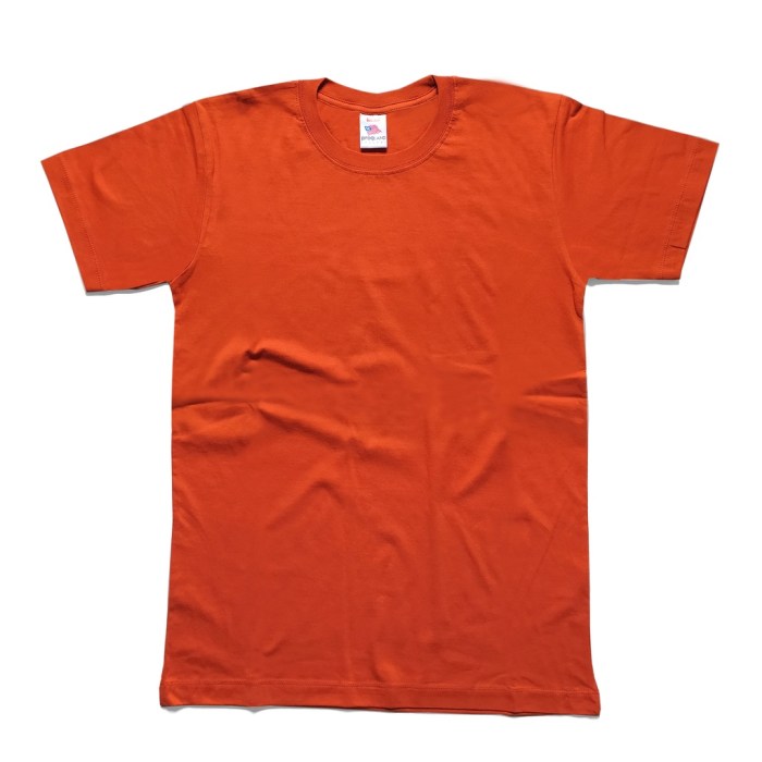 Dark orange mens dress shirt