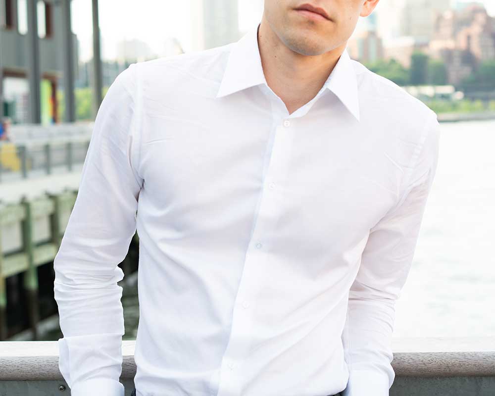 Mens white dress shirts on sale