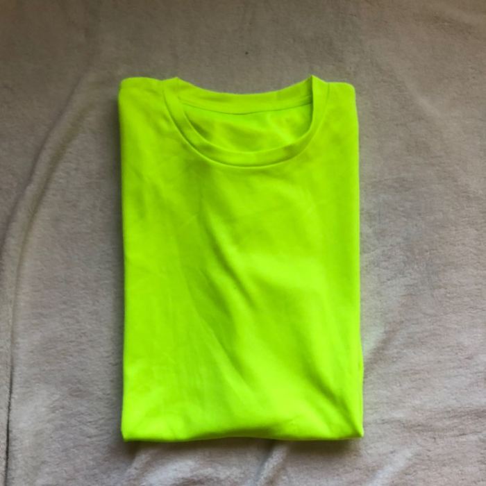 Neon green mens dress shirt