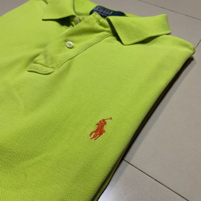 Neon green mens dress shirt